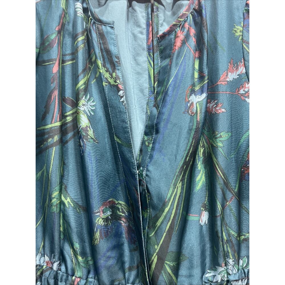 NWT Anthropologie Teal Floral Jumpsuit - Picture 7 of 16